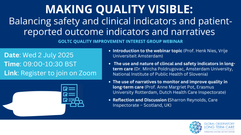 Making quality visible: balancing safety and clinical indicators and ...